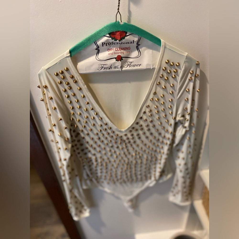 Studded body suit